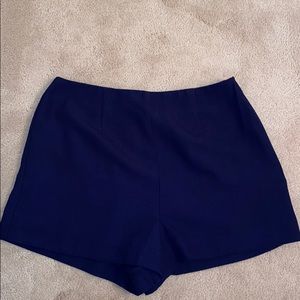 Dark Blue Silk Short
